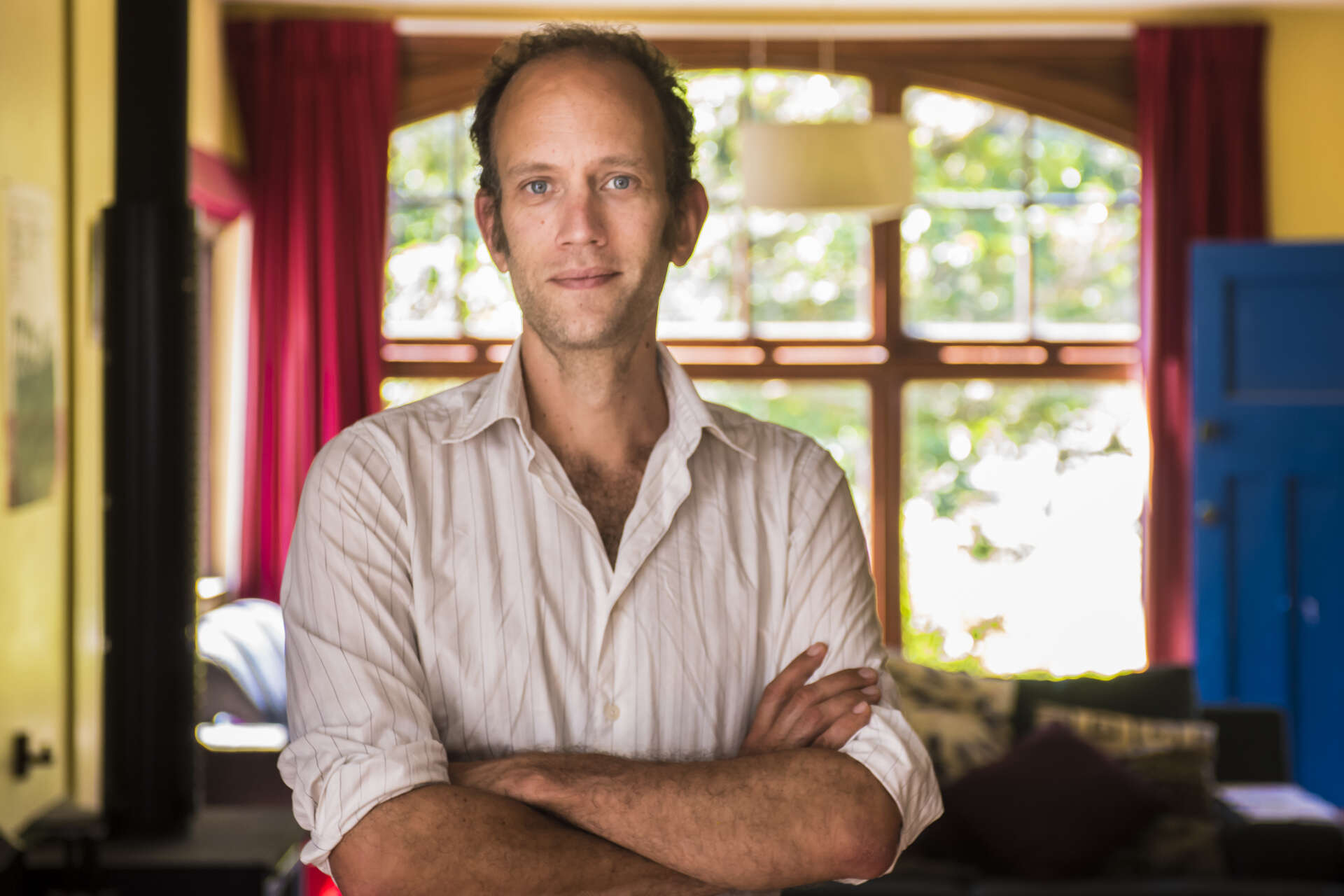 Tim Corballis at home, 2015